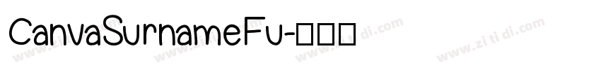CanvaSurnameFu字体转换