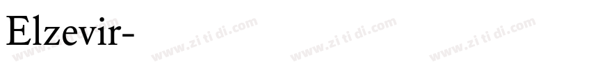 Elzevir字体转换
