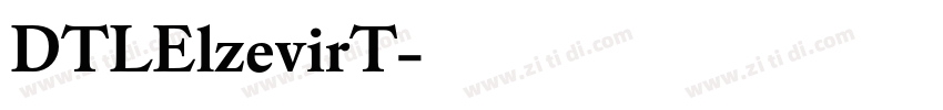DTLElzevirT字体转换