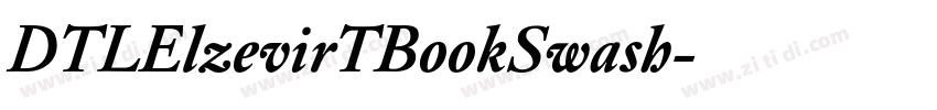 DTLElzevirTBookSwash字体转换