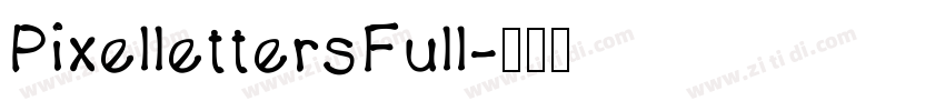 PixellettersFull字体转换
