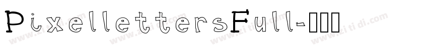 PixellettersFull字体转换