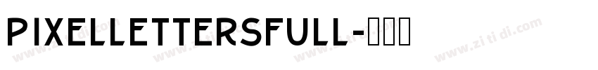 PixellettersFull字体转换