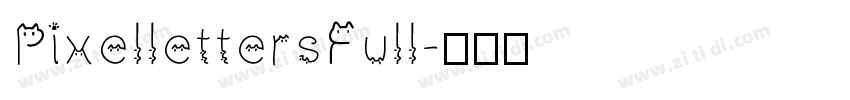 PixellettersFull字体转换