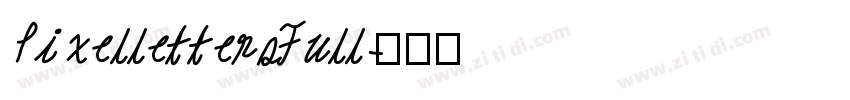 PixellettersFull字体转换