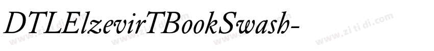 DTLElzevirTBookSwash字体转换