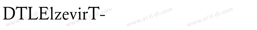 DTLElzevirT字体转换