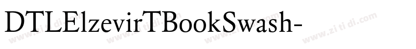DTLElzevirTBookSwash字体转换