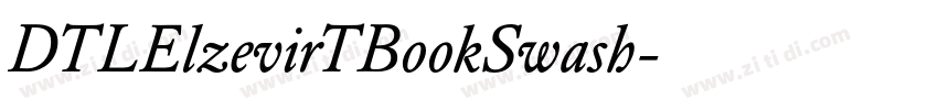 DTLElzevirTBookSwash字体转换
