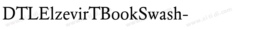 DTLElzevirTBookSwash字体转换
