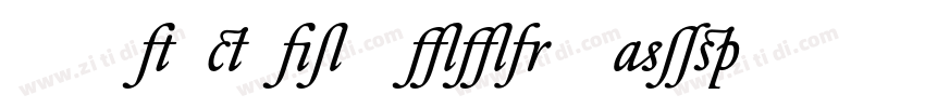 DTLElzevirTBookSwash字体转换