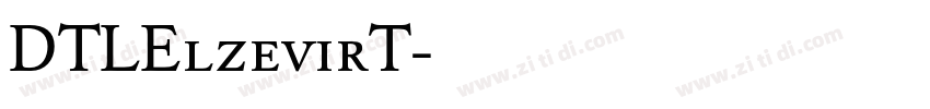 DTLElzevirT字体转换
