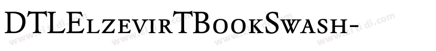 DTLElzevirTBookSwash字体转换