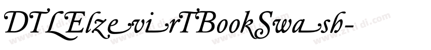 DTLElzevirTBookSwash字体转换