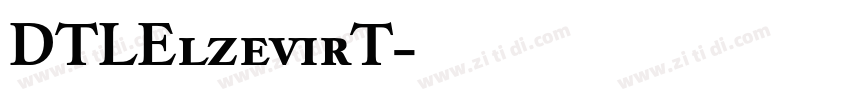 DTLElzevirT字体转换
