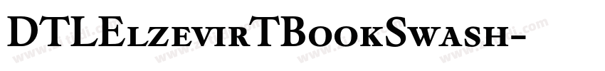 DTLElzevirTBookSwash字体转换