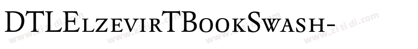 DTLElzevirTBookSwash字体转换