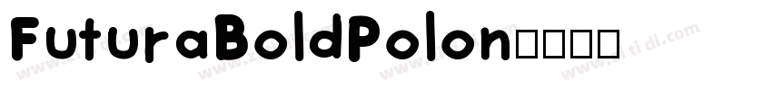 FuturaBoldPolon字体转换