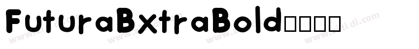 FuturaBxtraBold字体转换