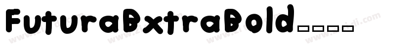 FuturaBxtraBold字体转换