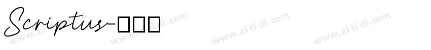 Scriptus字体转换