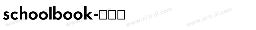 schoolbook字体转换