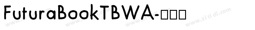 FuturaBookTBWA字体转换