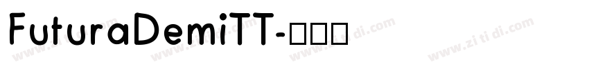 FuturaDemiTT字体转换