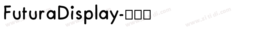 FuturaDisplay字体转换