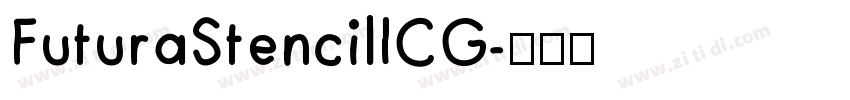 FuturaStencilICG字体转换