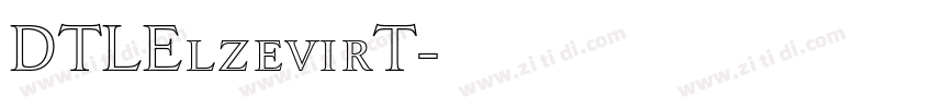 DTLElzevirT字体转换