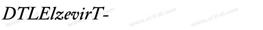 DTLElzevirT字体转换