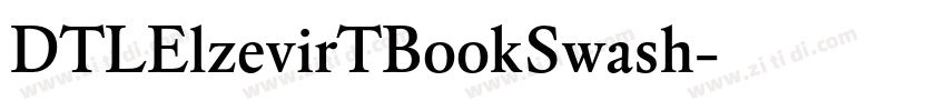 DTLElzevirTBookSwash字体转换