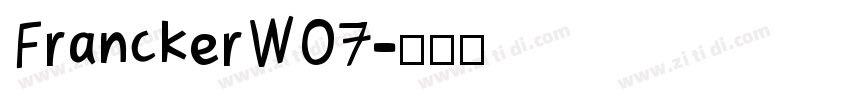 FranckerW07字体转换