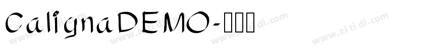 CalignaDEMO字体转换
