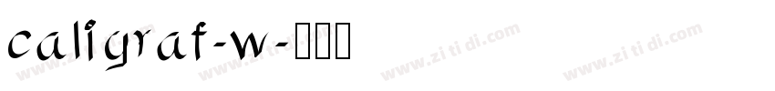caligraf-w字体转换