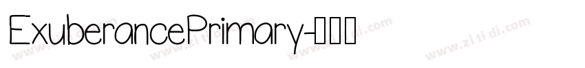 ExuberancePrimary字体转换