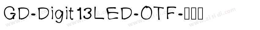 GD-Digit13LED-OTF字体转换