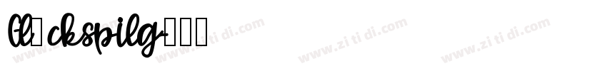 Glückspilg字体转换