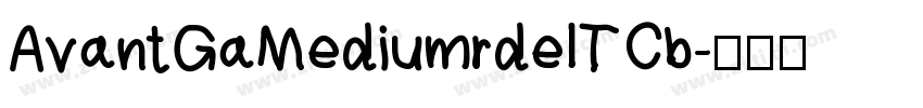 AvantGaMediumrdeITCb字体转换