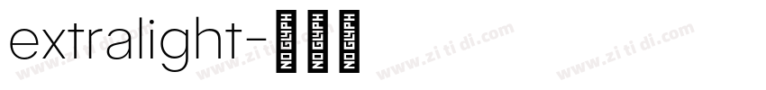 extralight字体转换