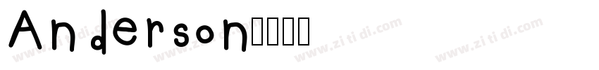 Anderson字体转换