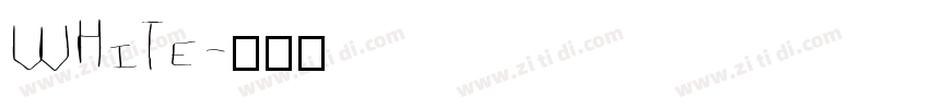 White字体转换