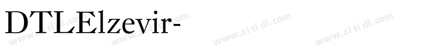 DTLElzevir字体转换