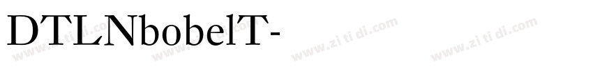 DTLNbobelT字体转换