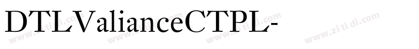 DTLValianceCTPL字体转换