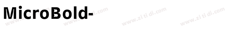 MicroBold字体转换