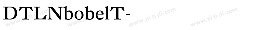 DTLNbobelT字体转换