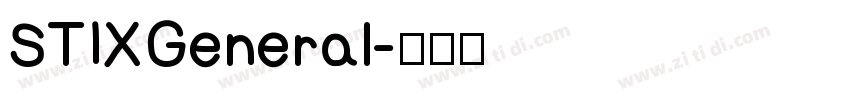 STIXGeneral字体转换