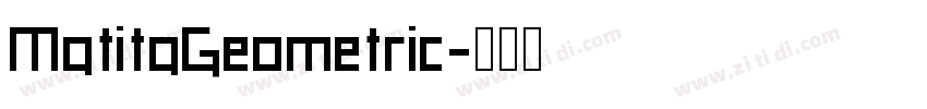 MatitaGeometric字体转换